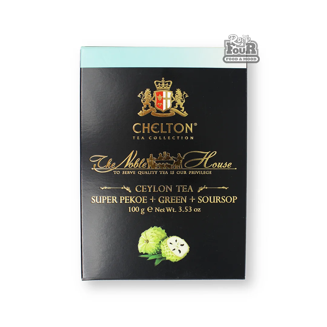 Թեյ «Chelton Ceylon Tea Super Pekoe + Soursop» սև և կանաչ 100գ